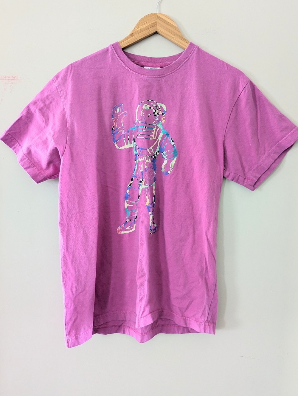 Billionaire Boys Club Pink Astronaut Graphic Short Sleeve T Shirt Large